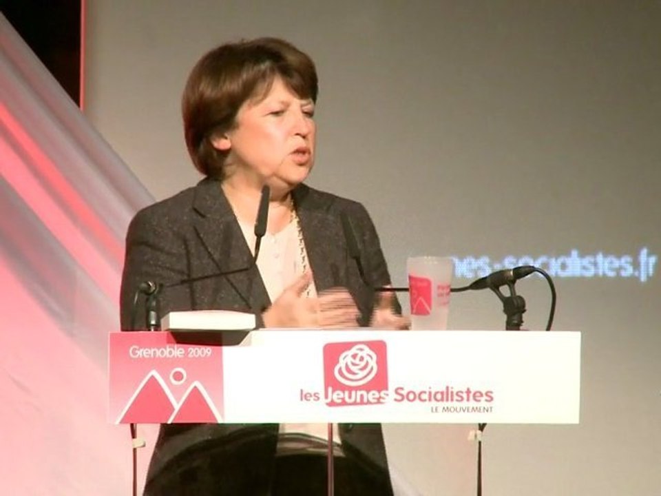 Discours de Martine Aubry au congrès des MJS
