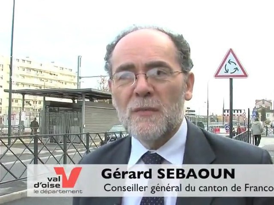 Inauguration des tunnels routiers de la gare de Franconville