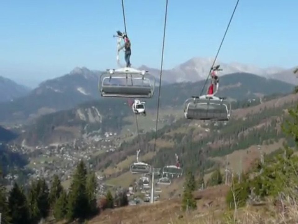 Exercice de sécurité des remontées mécaniques de La Clusaz