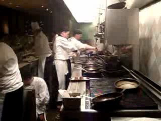 Pazzaluna's chefs at full tilt on Friday night