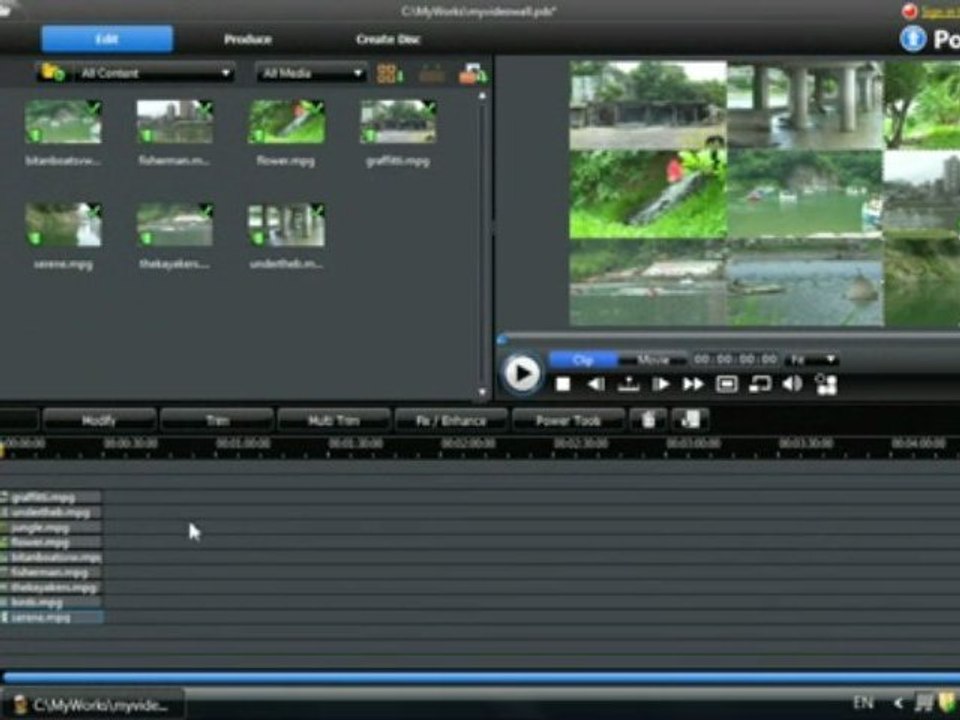 CyberLink PowerDirector 8 - Le Mur Vidéo
