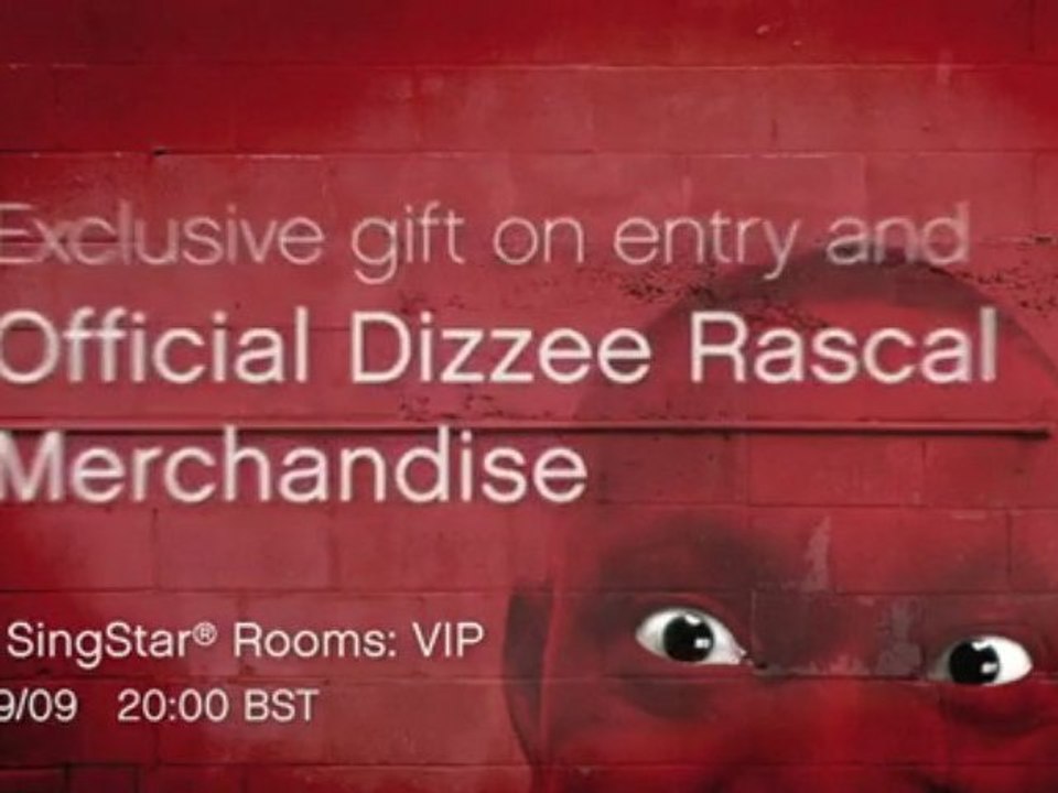 DIZZEE RASCAL - PS3 "Vidzone & Playstation home [Singstar]"