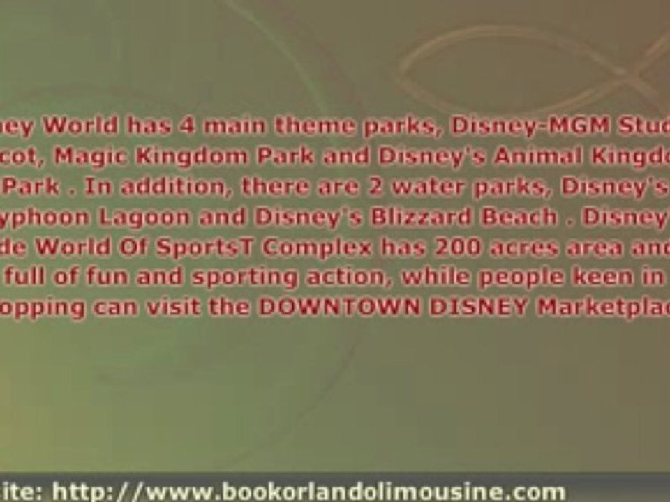 Orlando Limo, Disney World Transportation