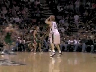 NBA Matt Bonner hit six of eight from outside the arc in the