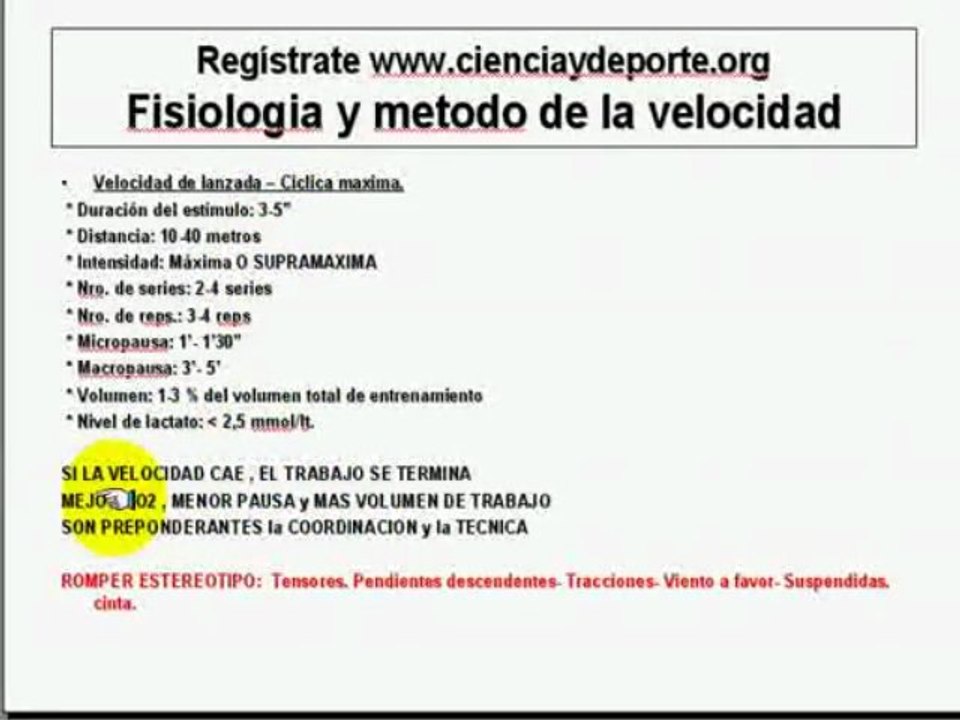 Fisiologia de ejercicio Entrenamiento Deportivo Velocidad 12