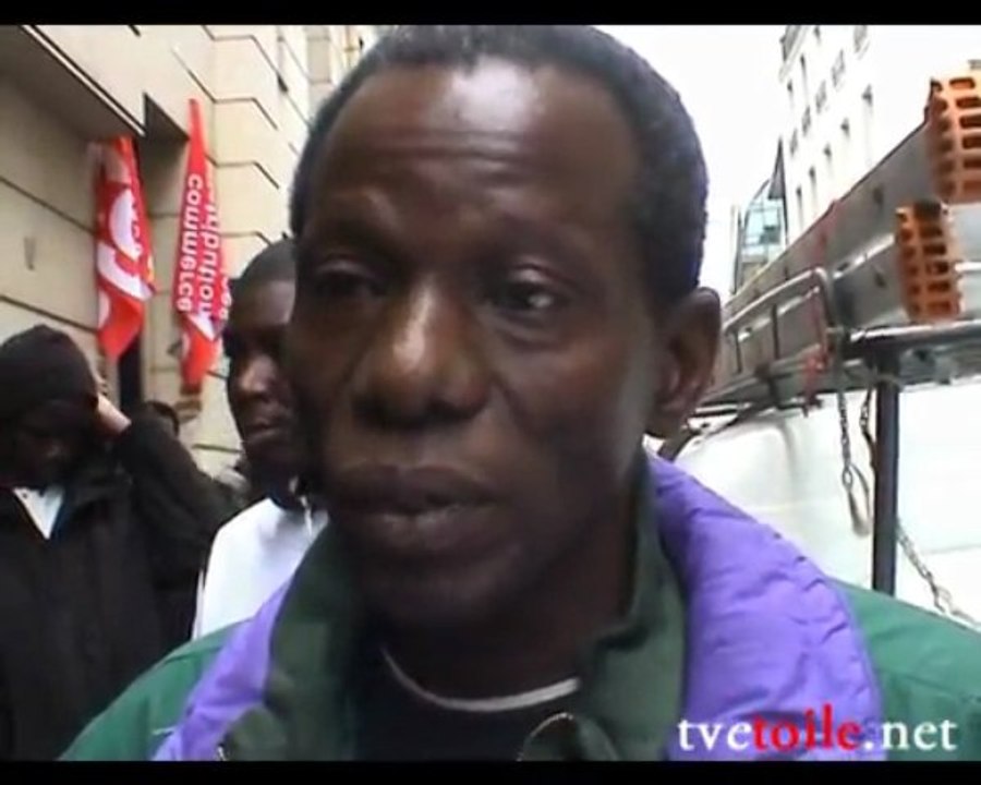 Travailleurs sans papiers en grève pour leur régularisation