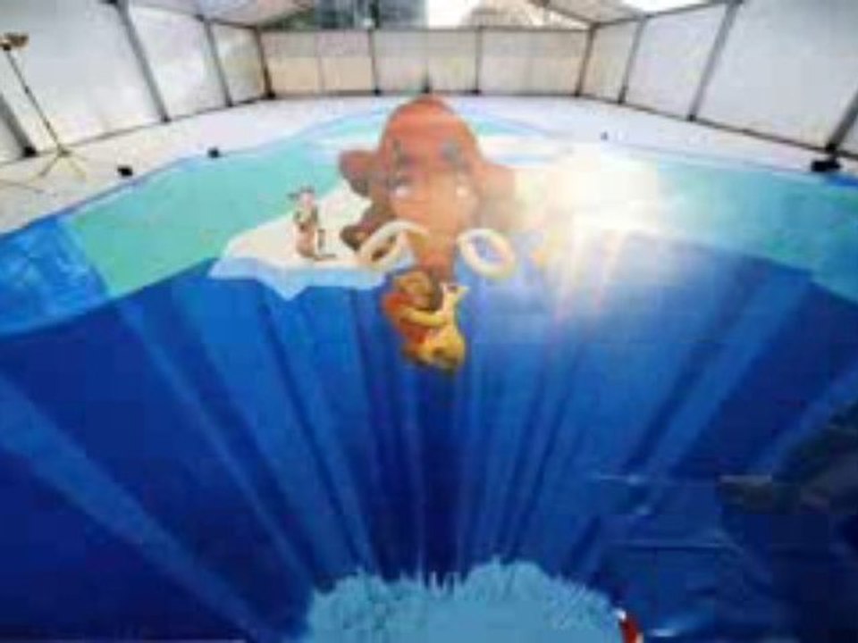 Ice Age 3 Pavement Art Guinness World Record