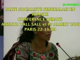 Aissata Tall Sall en conférence à Paris 22/11/09 1ere partie