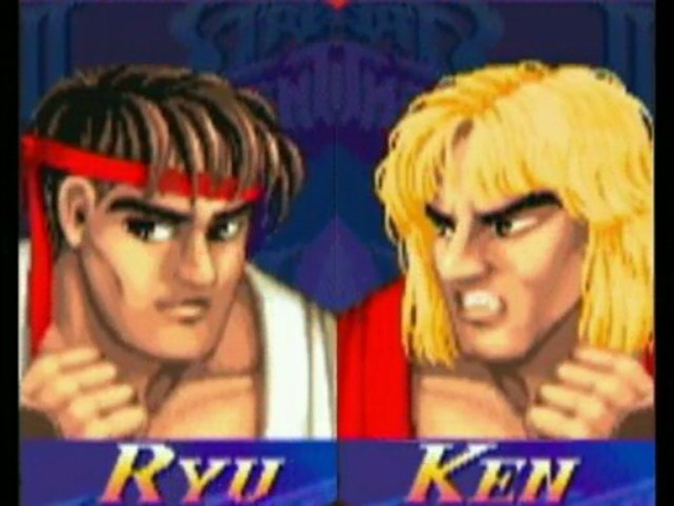 STREET FIGHTER ZERO ALPHA RYU KEN SEGA SATURN STEFGAMERS