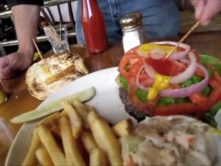 Cristina "Co-Stars" with a Juicy Burger!