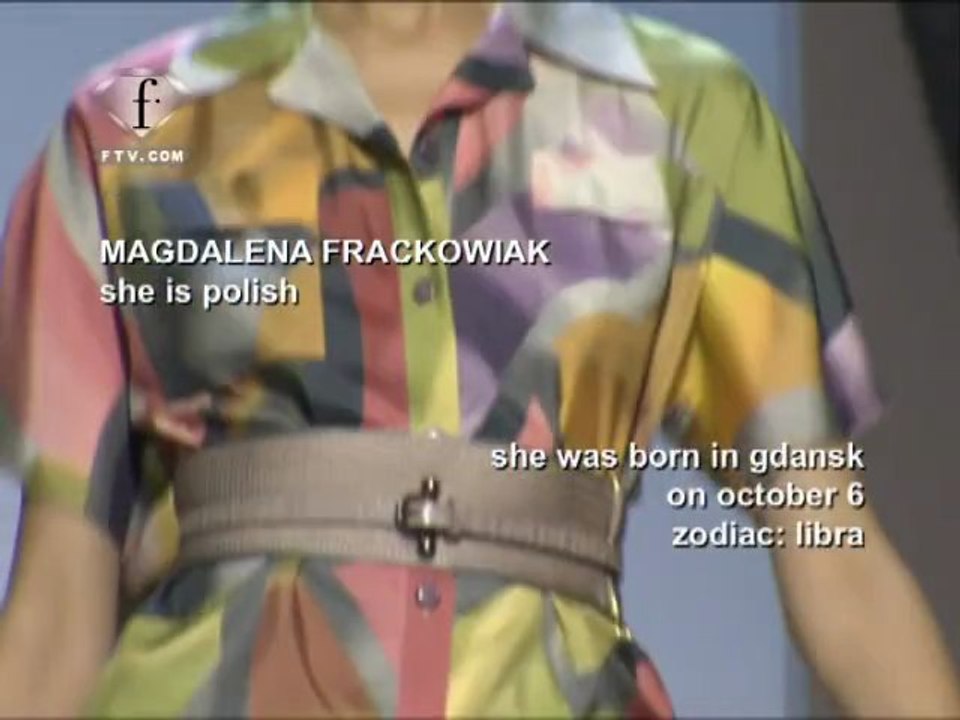 MAGDALENA FRACKOWIAK MODELS S/S 09 MILA