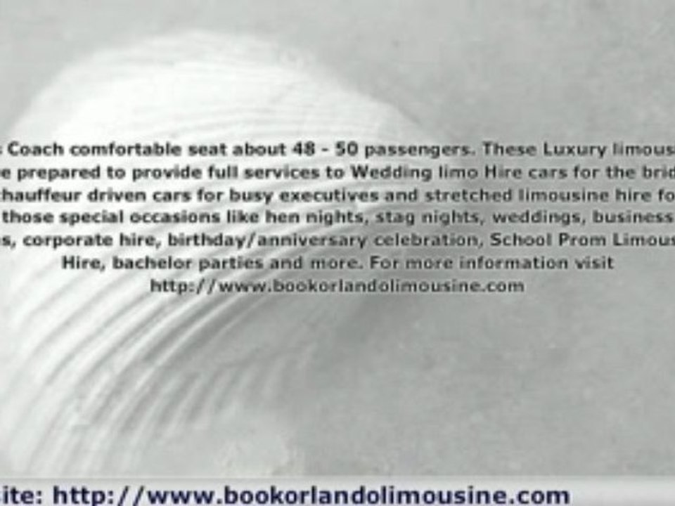 Luxury coach Services in orlando