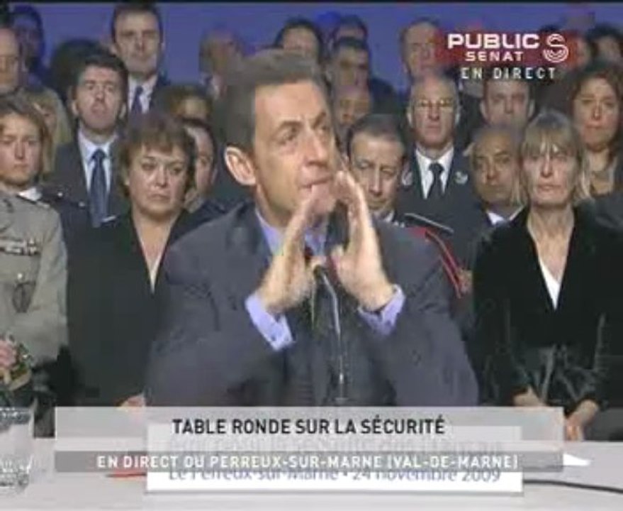 Table ronde sur la Sécurité animée par Nicolas SARKOZY