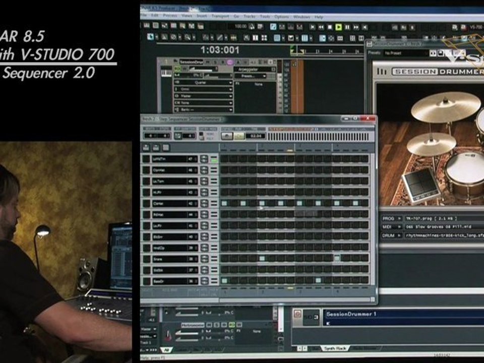 Create Unique Beats with Step Sequencer & V-Studio 700