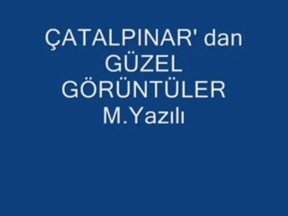 ÇATALPINAR 'dan MANZARA RESİMLERİ