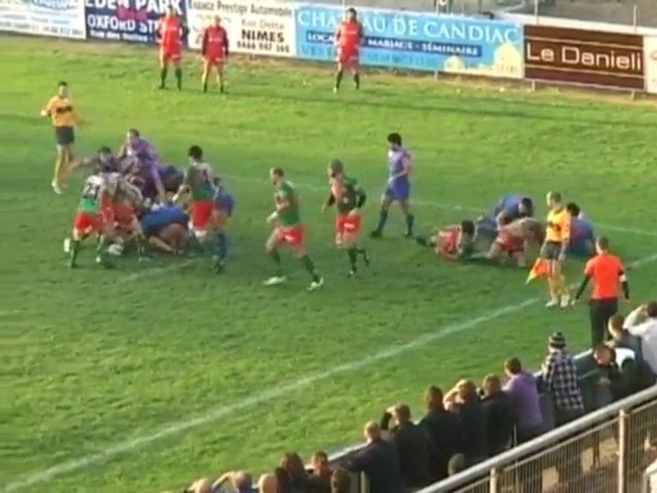 Nîmes battu par  Montélimar (Rugby F2)