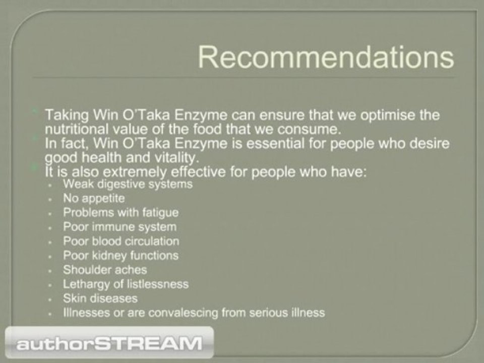 Win O Taka Enzyme