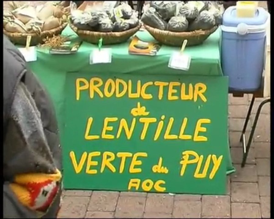 Marché au Puy en velay à la Toussaint