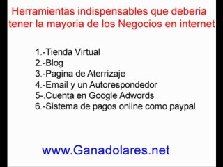 Herramientas que debe tener un negocio en internet