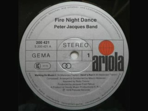 70s disco music Peter Jacques Band - Walking On Music 1979