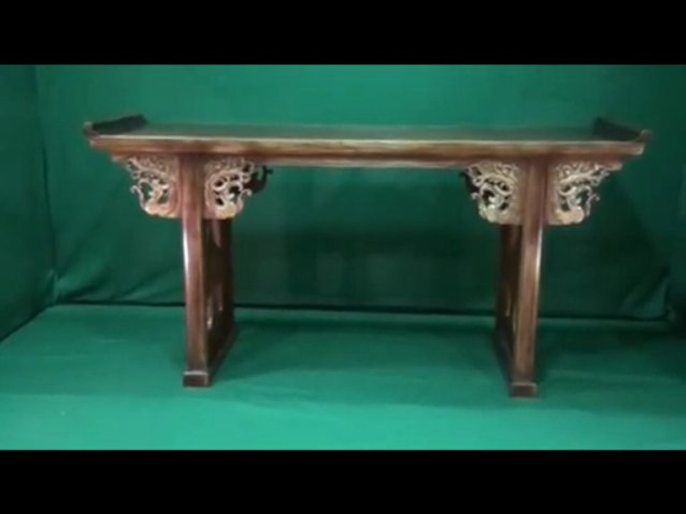 Console rectangulaire - plateau en queue d'oiseau CH08TA0021