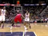 NBA Dwight Howard takes the feed from Anthony Johnson and fi