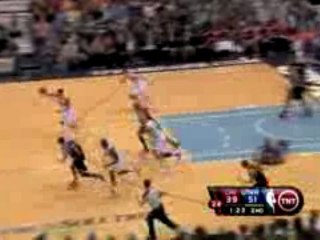 NBA Carlos Boozer steals the ball from a driving Luol Deng a