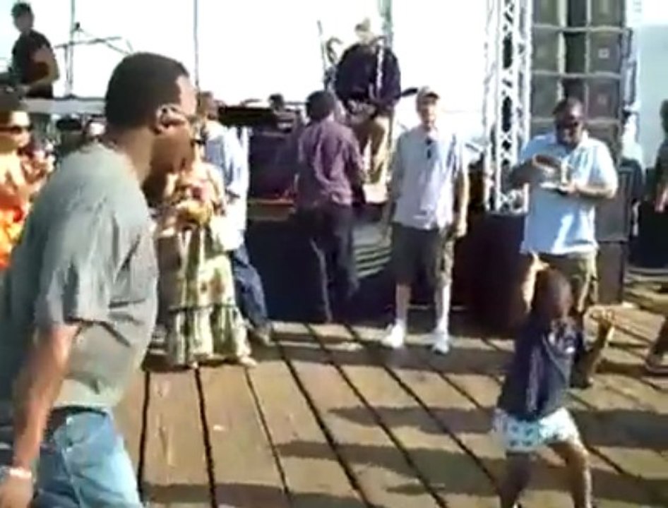 Little Boy steals the show at Santa Monica_