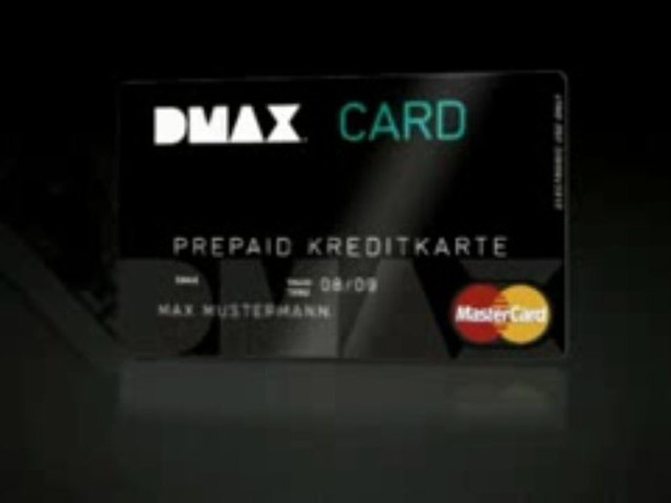 DMAX Card - Prepaid Kreditkarte - Jetzt für ganz Europa