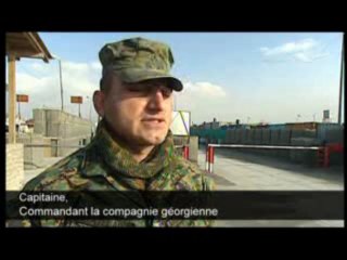 Afghanistan : relève franco-géorgienne au camp de Warhouse