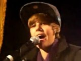 One time by Justin Bieber at his private concert in Paris.