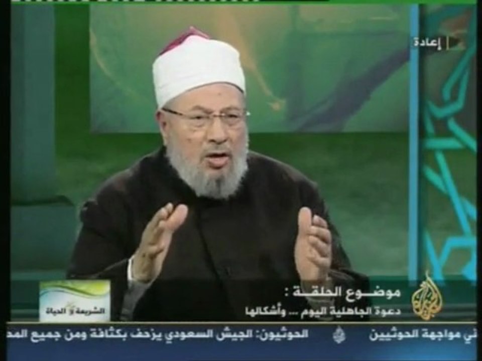 algerie egypte   رد الشيخ القرضاوي على التعبئة الوقحة في مصر