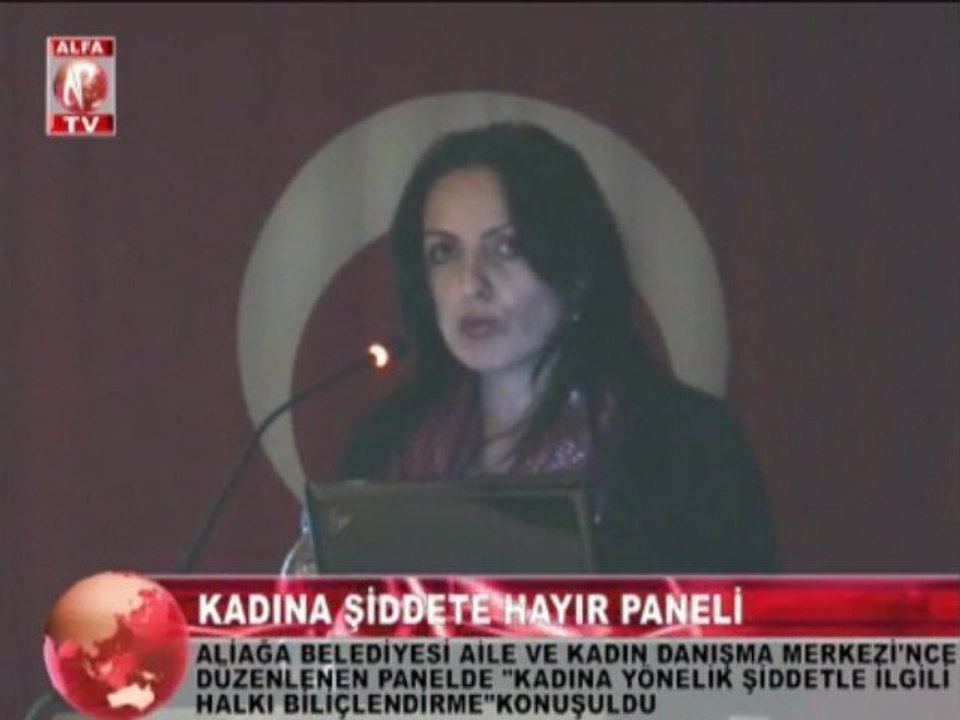 aliağa'da kadına şiddete hayır paneli 2