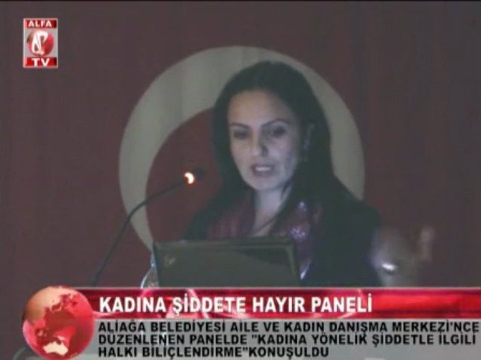 aliağa'da kadına şiddete hayır paneli 3