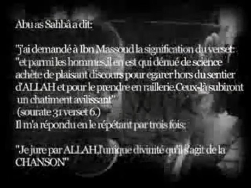 Le Rap la musique font partie des armes de satan [iblis]