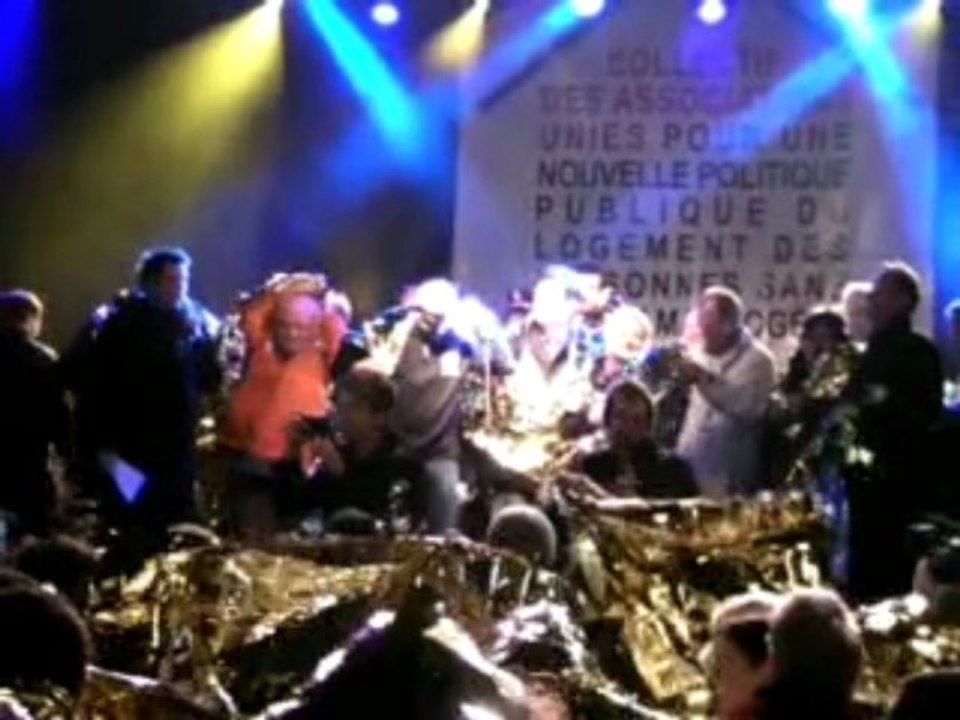 Nuit solidaire du logement des assos unies à Paris 2009