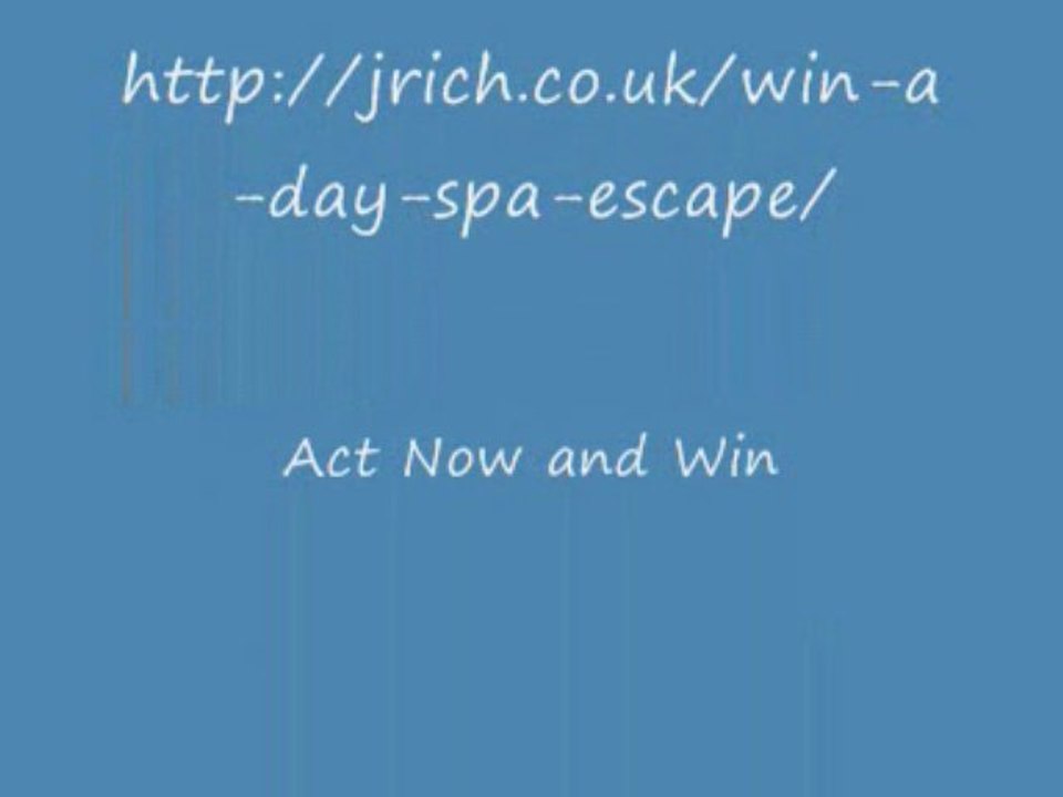 Win A Day Spa Escape! Act Now.