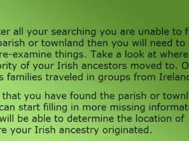 Irish Ancestry