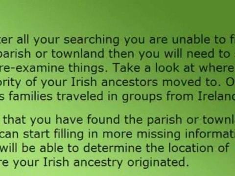 Irish Ancestry