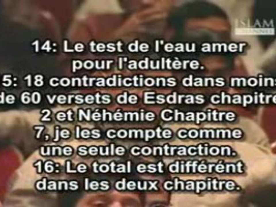22 erreurs dans la Bible en 2 minutes 30 (Zakir Naik)