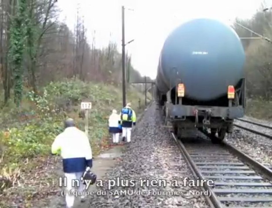 Mort percuté par un train