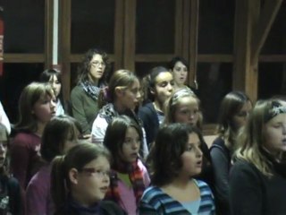 la chorale du collège de Mézidon répétition