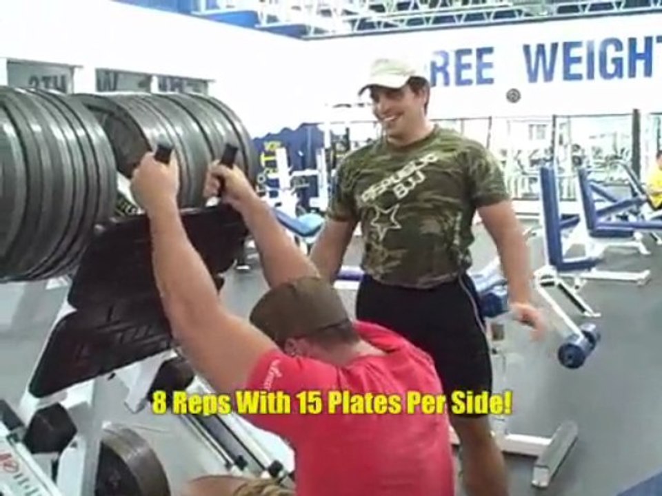 Insane Leg Press Video 30 Plates For 8 Reps!