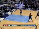NBA Deron Williams goes between the legs with a pass to Wesl