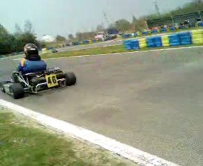 Karting Biland 250 4T pointe en bout de ligne droite 130km/h