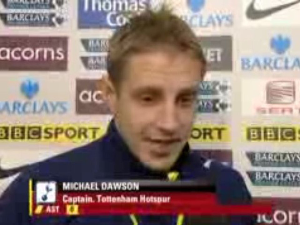 Dawson Interview Aston Villa V Tottenham Hostpurs 28.11.09