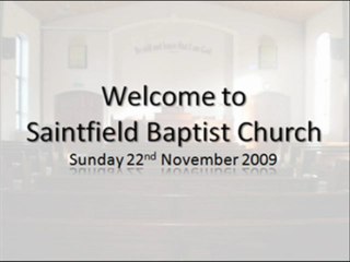 291109 - Morning service part 1
