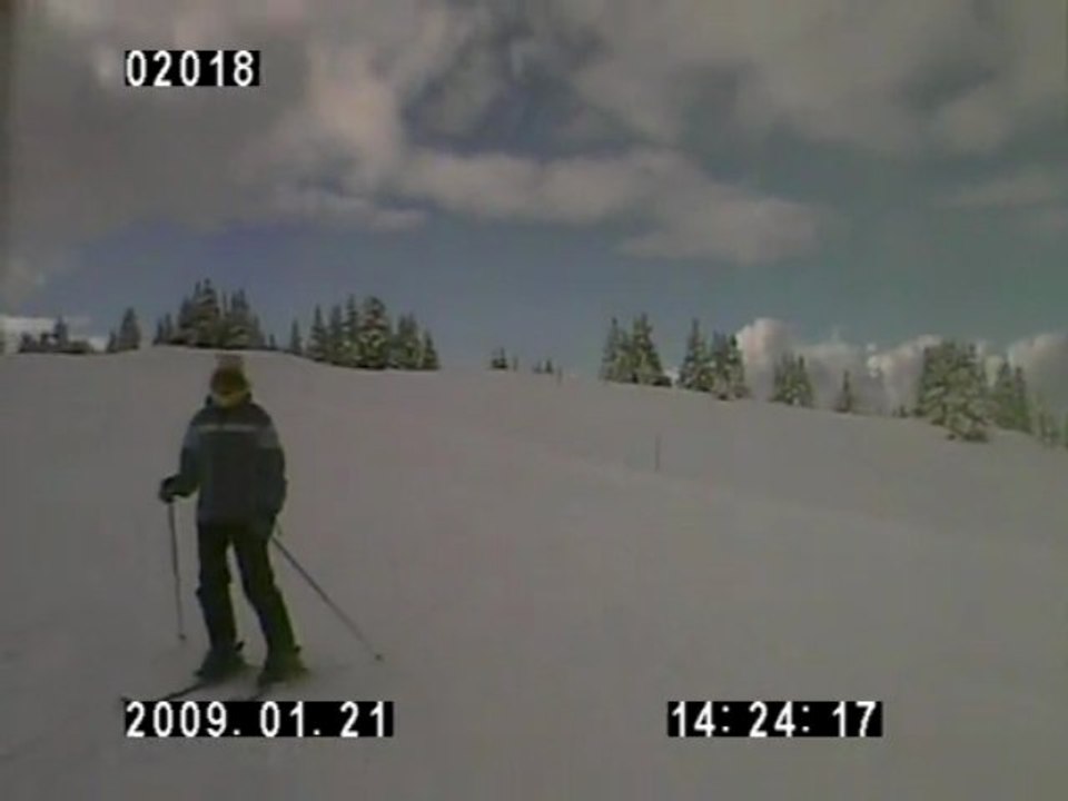 la piste bleue des Ecureuils(les Saisies)