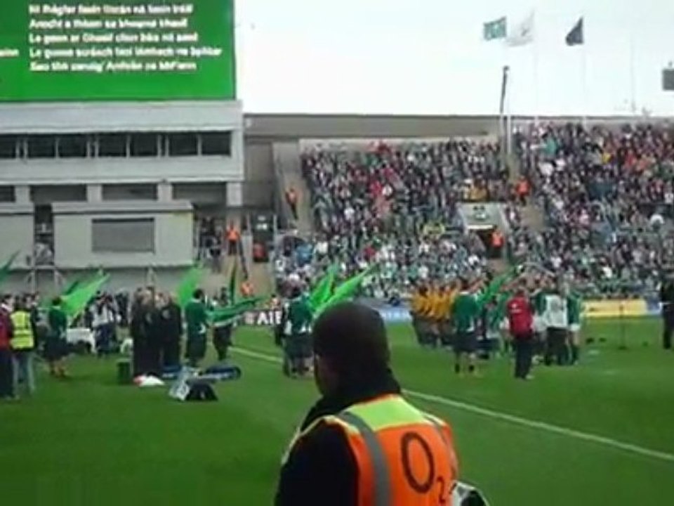 rugby Irlande - Australie : hymnes