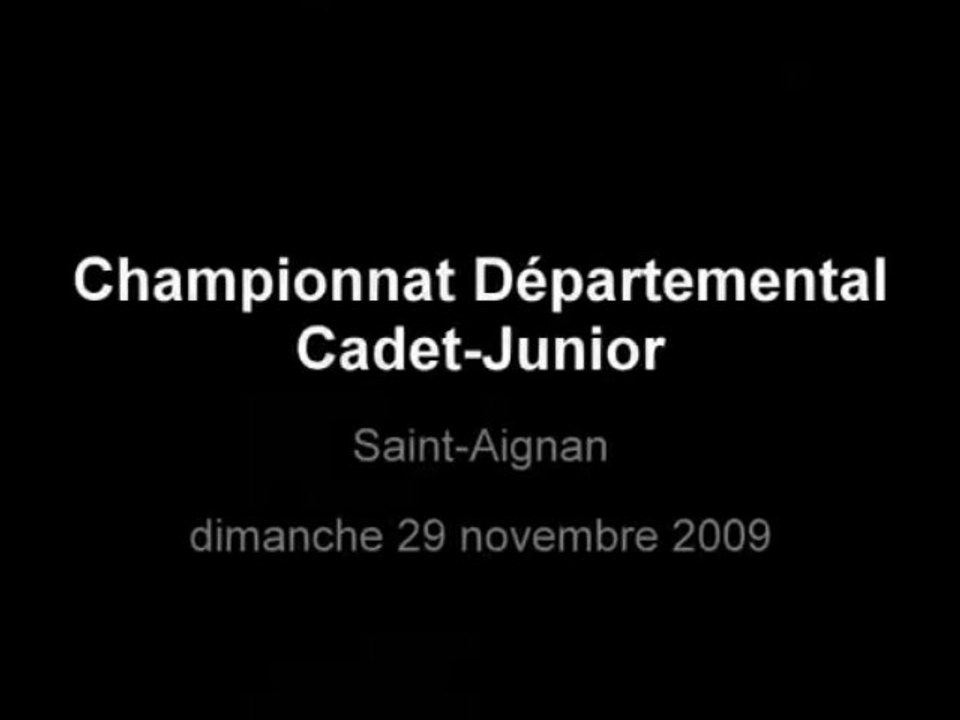 Championnat départemental Cadet-Junior 2009